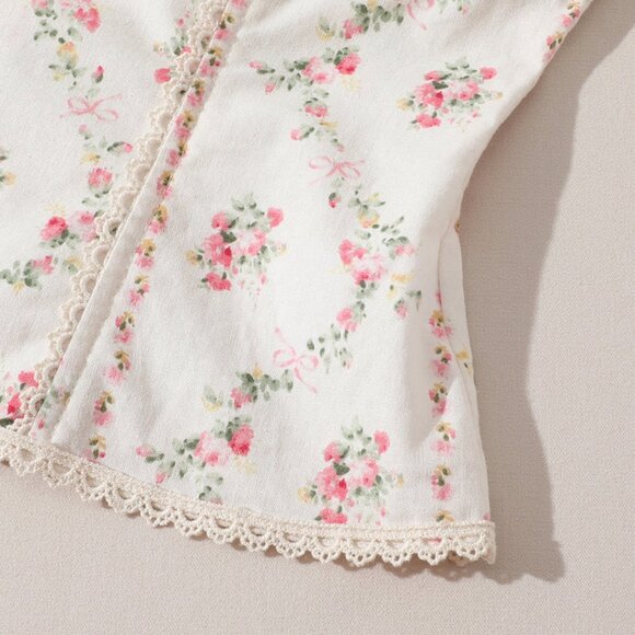 LACEMADE CAKE CUP TOP NWT SIZE XS ADORABLE. Victorian rose style chemise - Picture 9 of 9